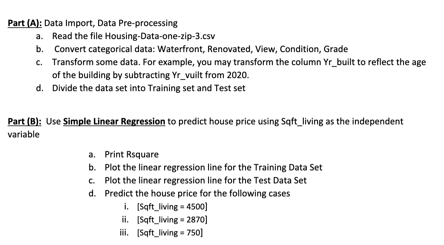 The dataset for this project contains house sale