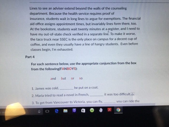Solved Read the following paragraph and then answer the | Chegg.com