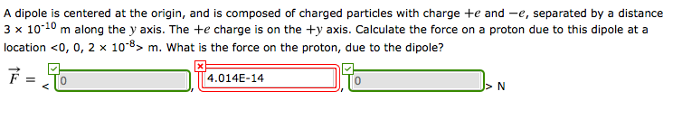Solved A dipole is centered at the origin, and is composed | Chegg.com