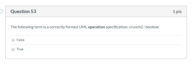 Solved Question 53 1 pts The following term is a correctly | Chegg.com