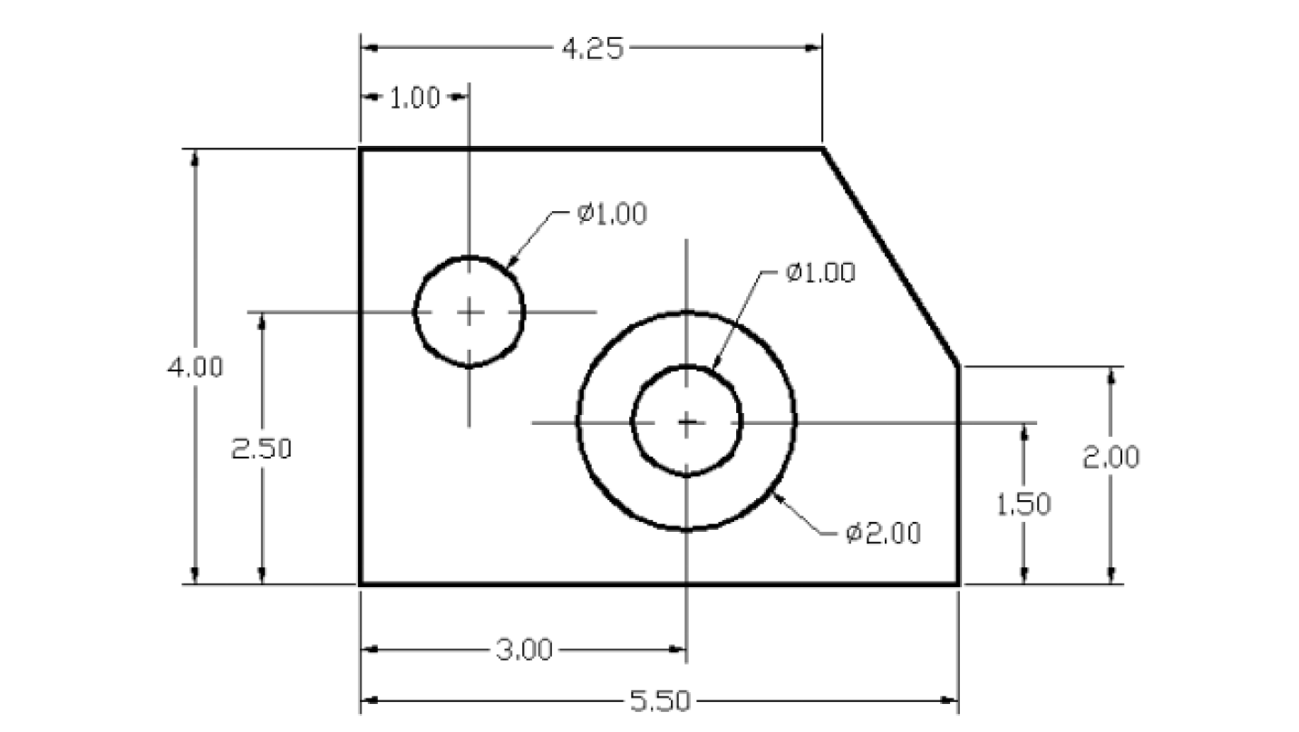 Solved Make the following figures in AutoCAD with the exact | Chegg.com