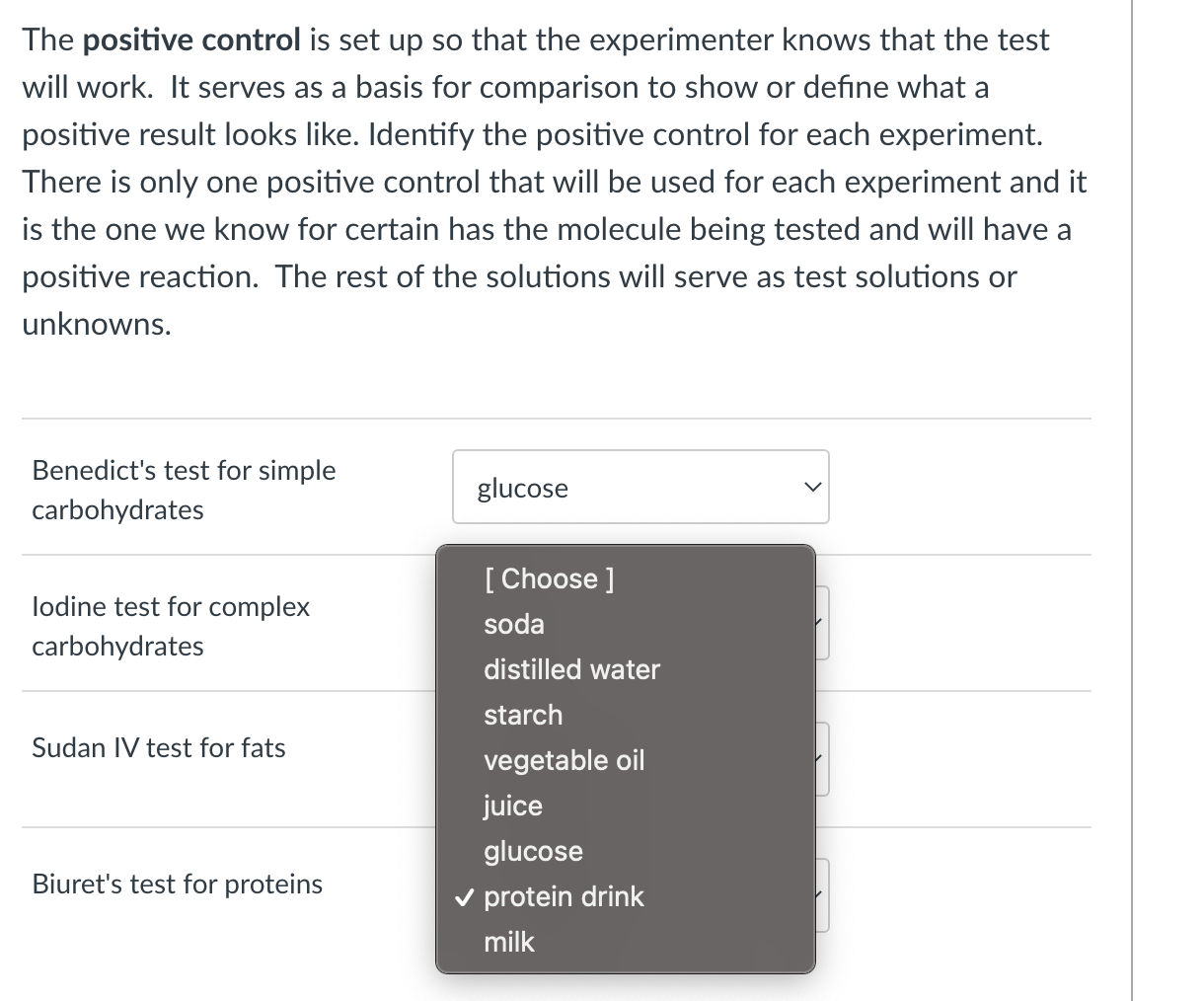 Solved The positive control is set up so that the | Chegg.com