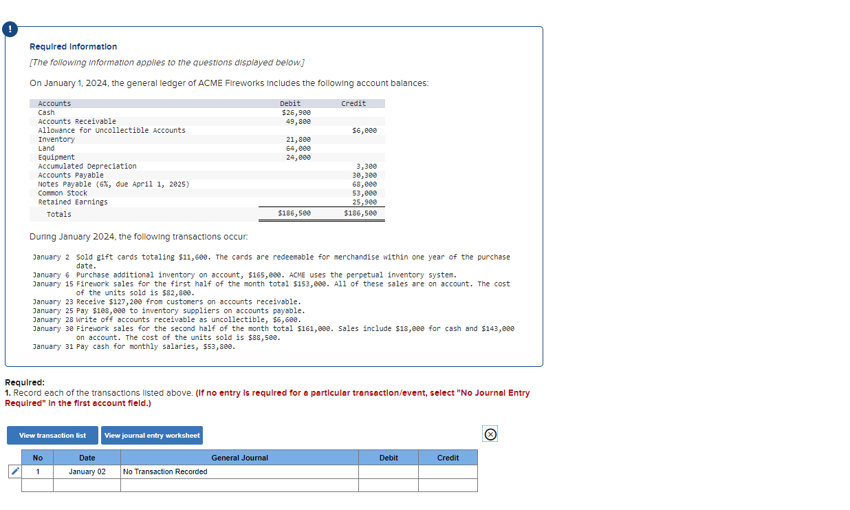 Solved During January 2024 The Following Transactions Chegg Com   PhpF03bYt