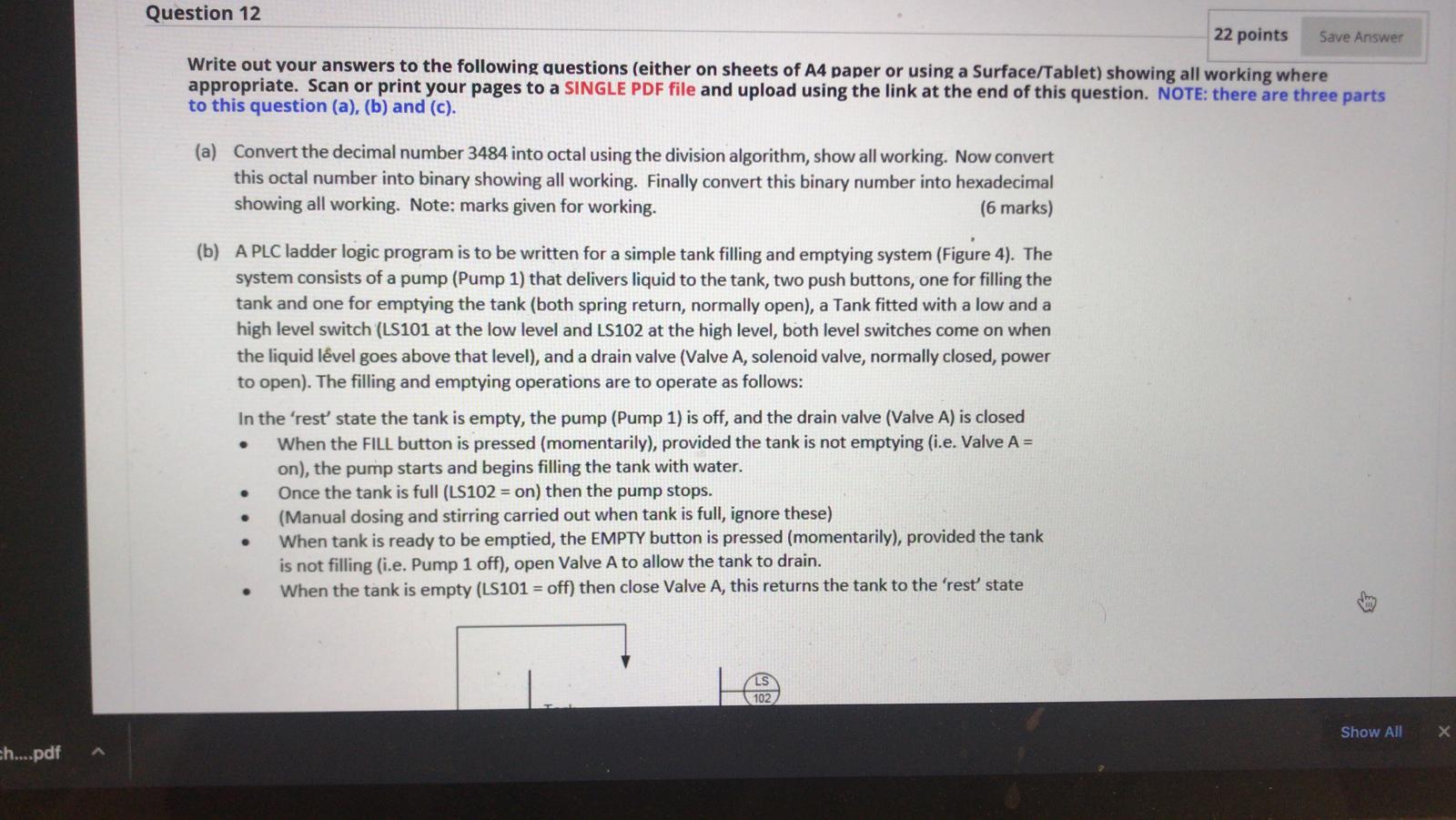 Solved Question 12 22 points Save Answer Write out your | Chegg.com