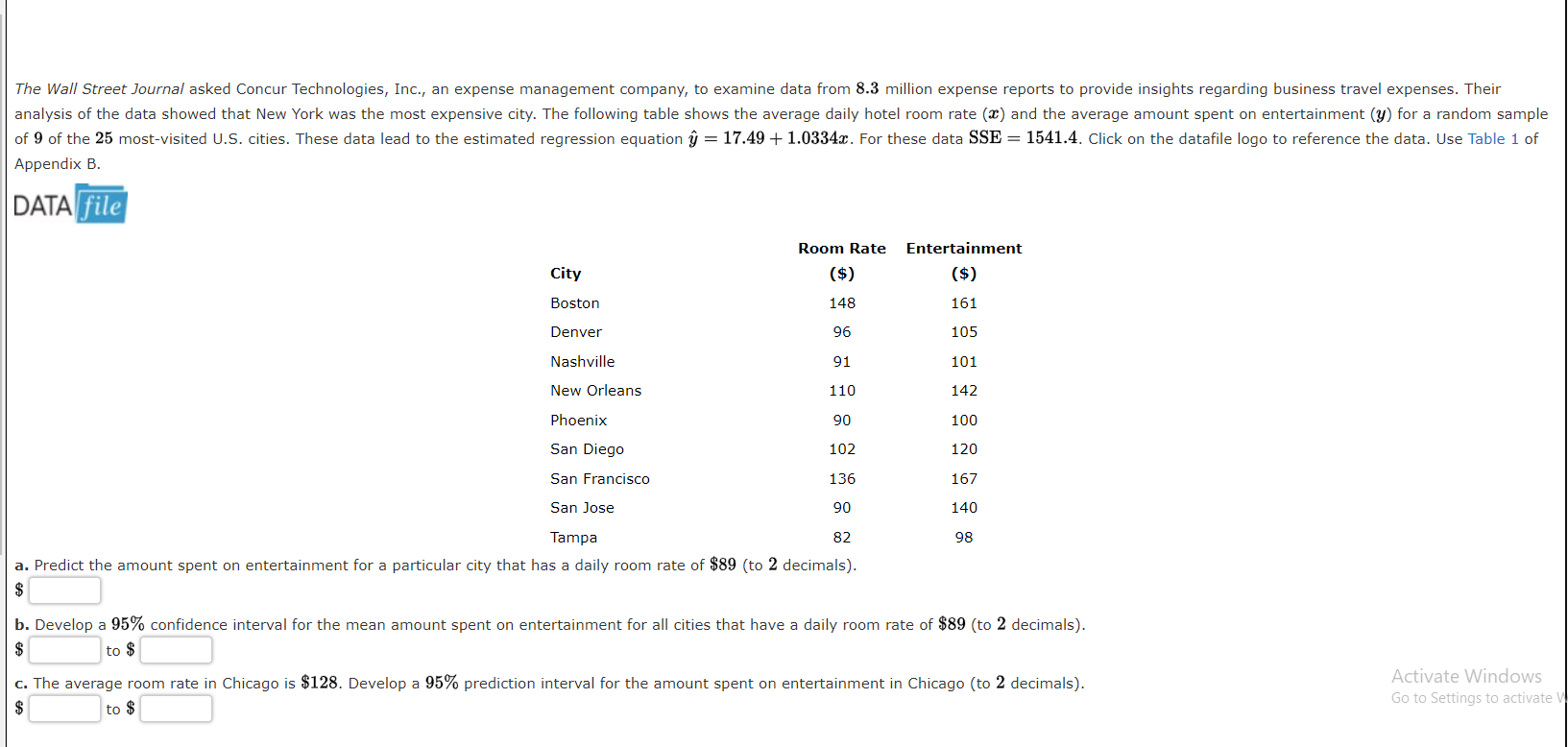 Solved The Wall Street Journal asked Concur Technologies,