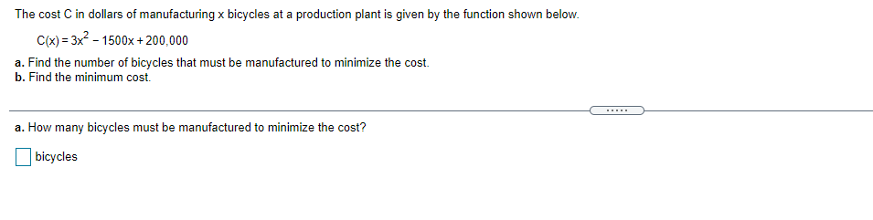 stationary cycle cost
