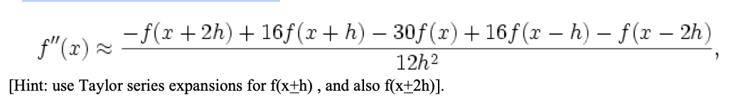 Solved Derive the centered difference formulas for a | Chegg.com
