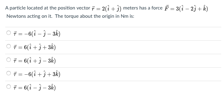 Solved A Particle Located At The Position Vector 2 A Chegg Com