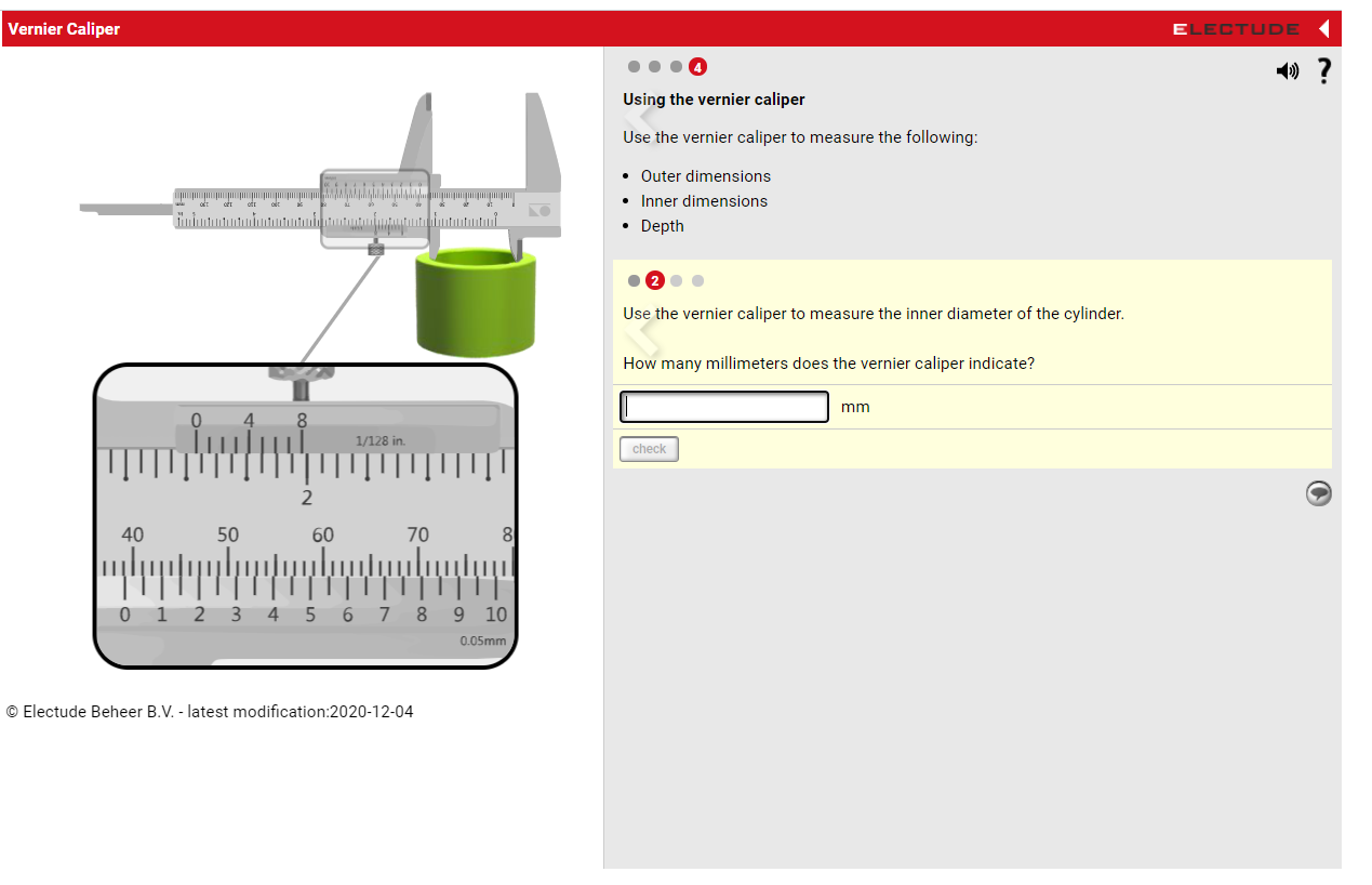 Solved Vernier Caliper EECTUDE 1)) ? Using the vernier