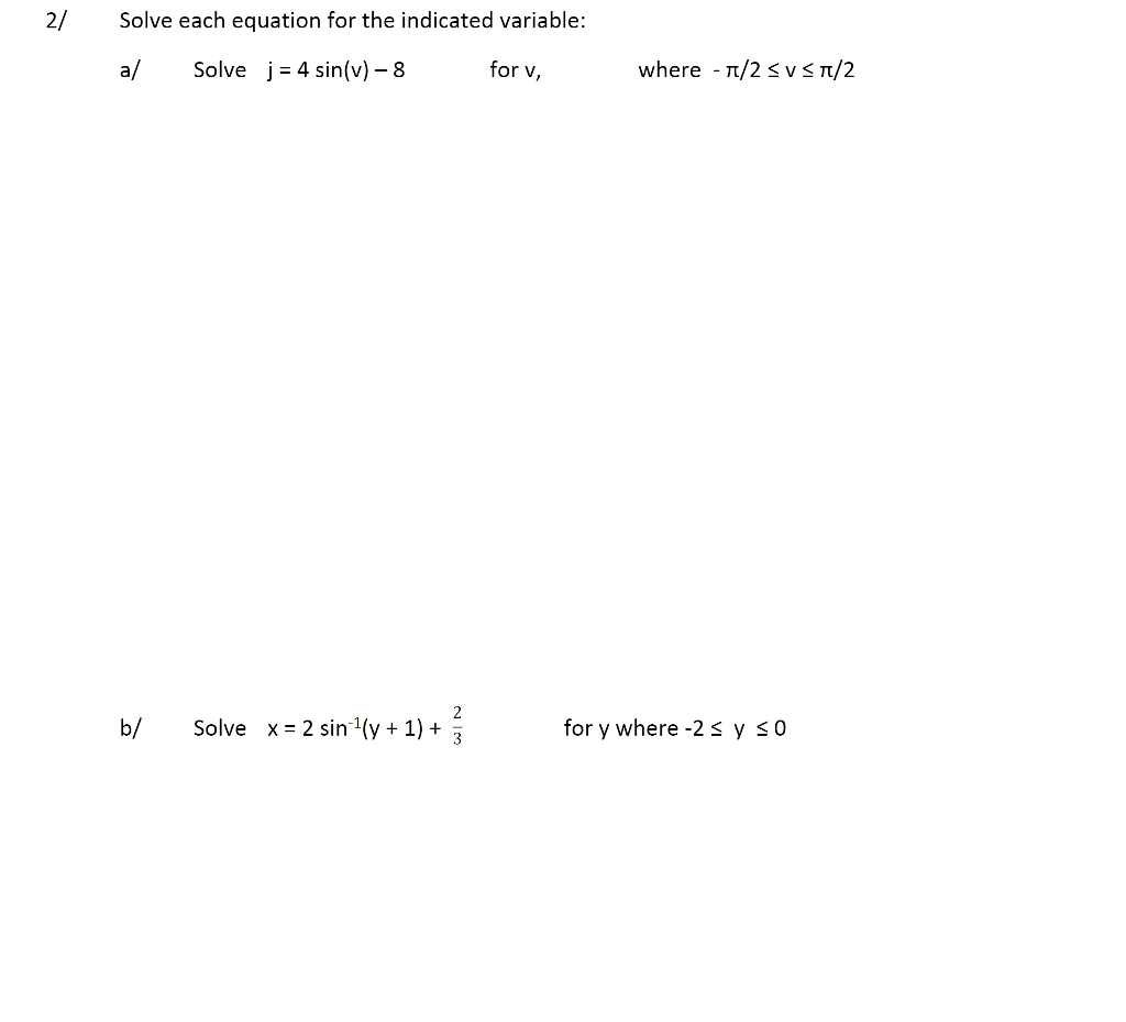 Solved 27 Solve each equation for the indicated variable: al | Chegg.com