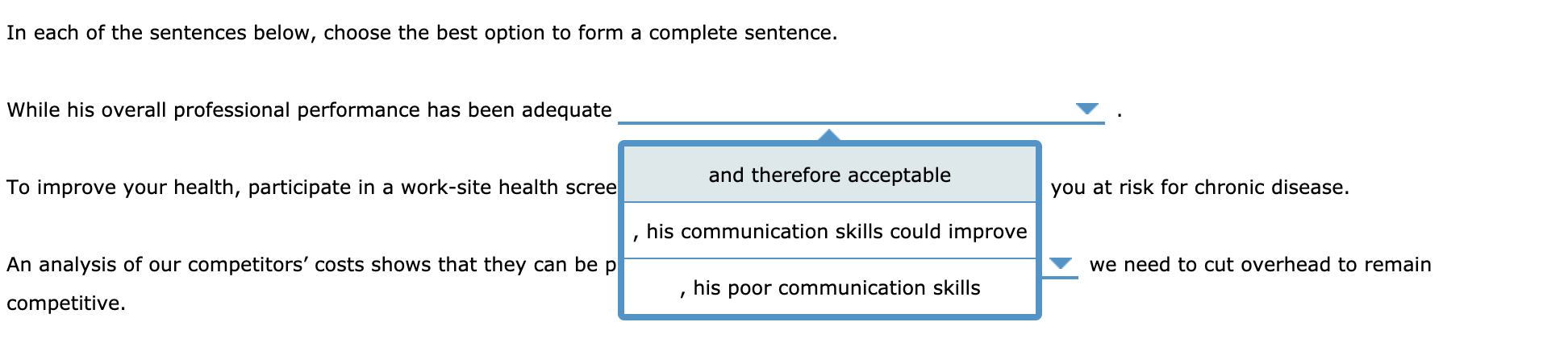 Solved: Which Of The Sentences Below Are Correctly Constru... | Chegg.com