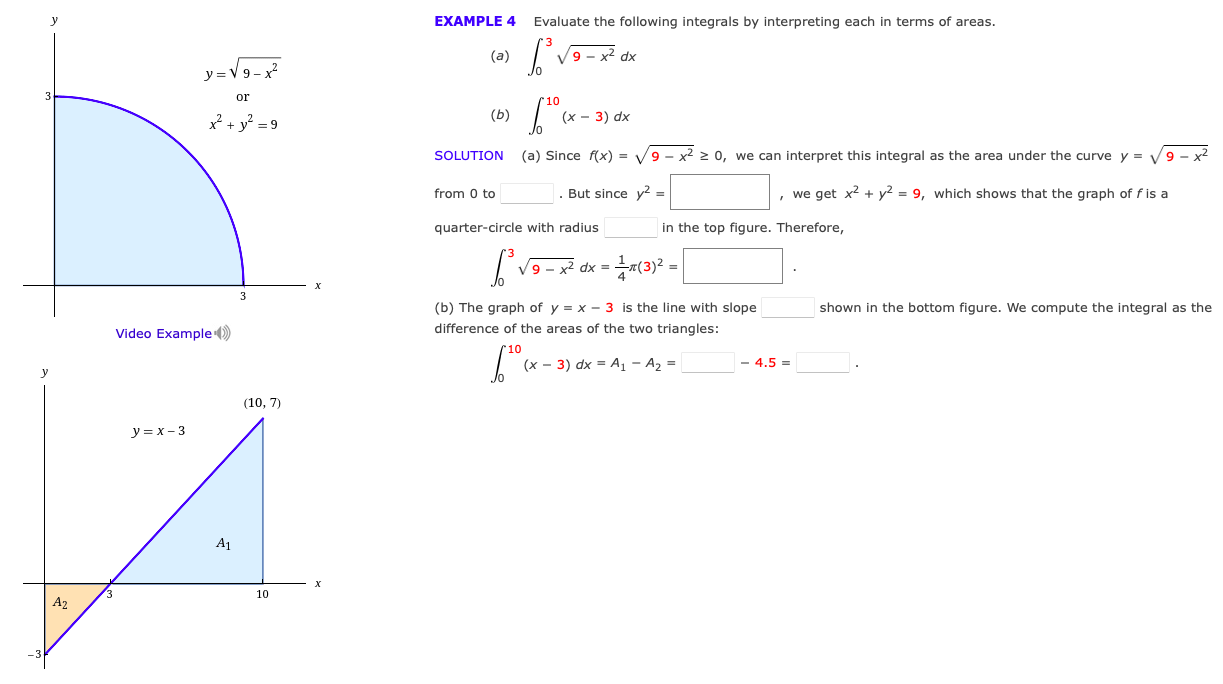 Solved EXAMPLE 4 Evaluate the following integrals by | Chegg.com