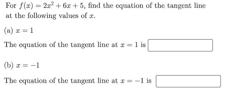 Solved For F X 2x2 6x 5 Find The Equation Of The