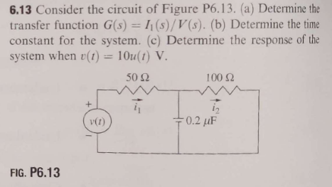 Solved 6.13 Consider the circuit of Figure P6.13. (a) | Chegg.com