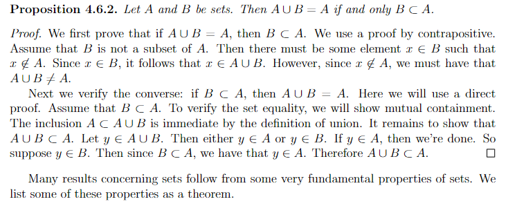 Solved Let A and B be sets. Prove that An B = A if and only | Chegg.com