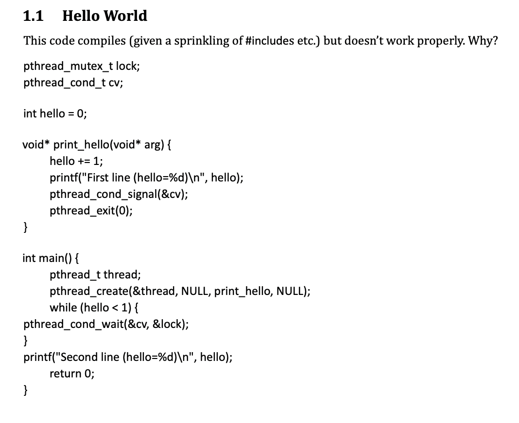 Solved 3.1 Hello World Continued Add in the necessary code | Chegg.com