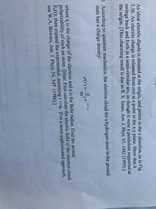 solved-an-ideal-electric-dipole-is-situated-at-the-origin-chegg