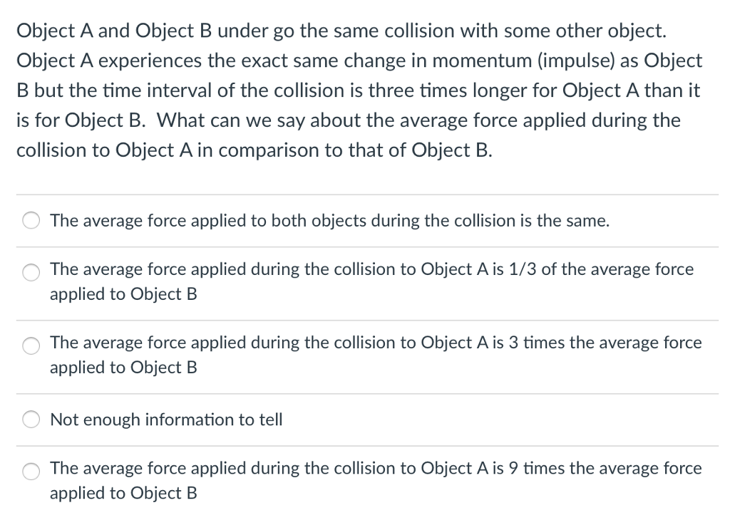 Solved Object A And Object B Under Go The Same Collision | Chegg.com