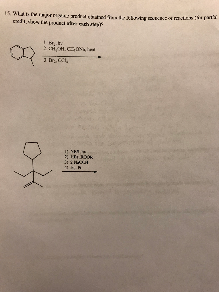 Solved 13. What is the major organic product obtained from | Chegg.com