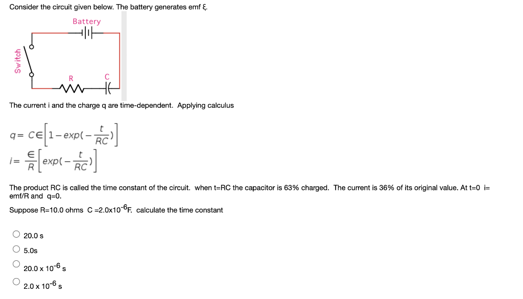 Solved Consider the circuit given below. The battery | Chegg.com