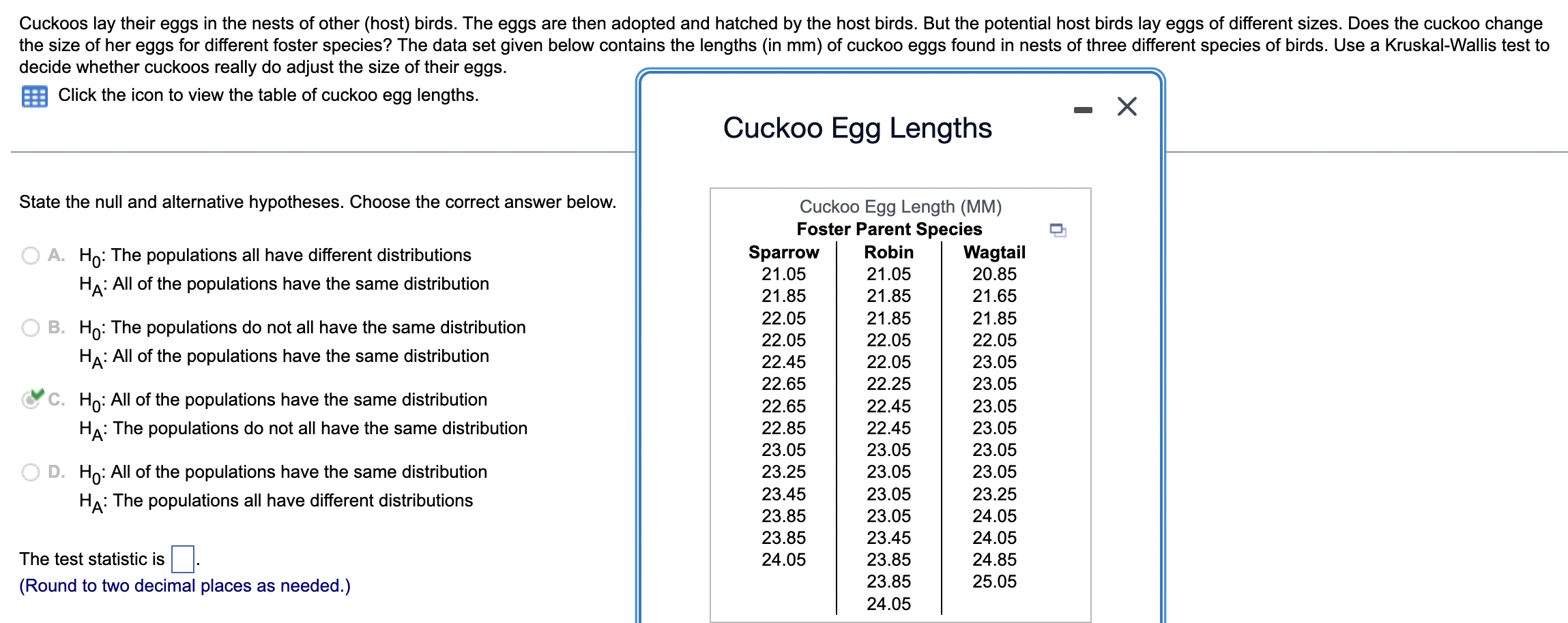 Solved Cuckoos Lay Their Eggs In The Nests Of Other Host Chegg