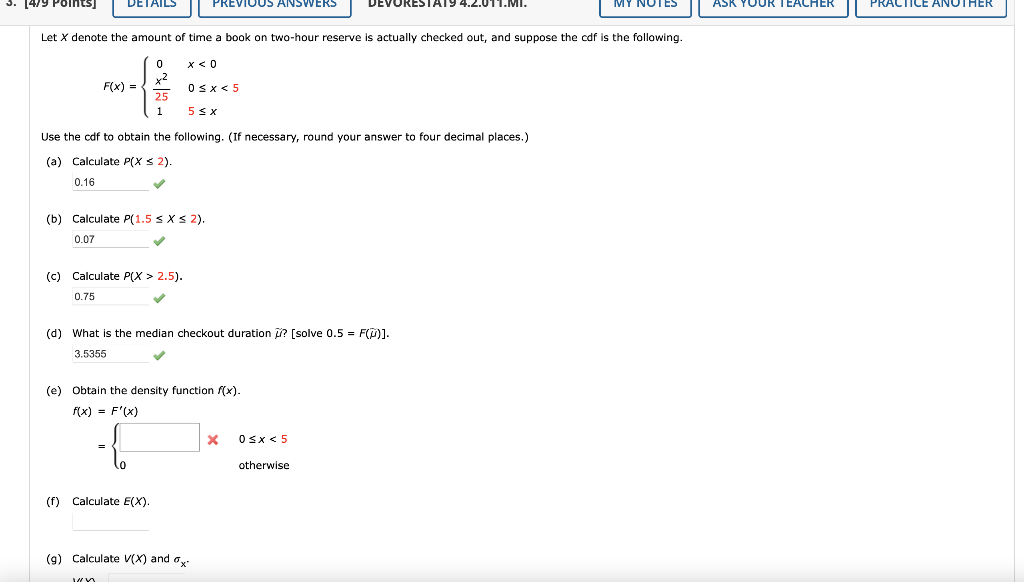 Solved F(x)=⎩⎨⎧025x21x