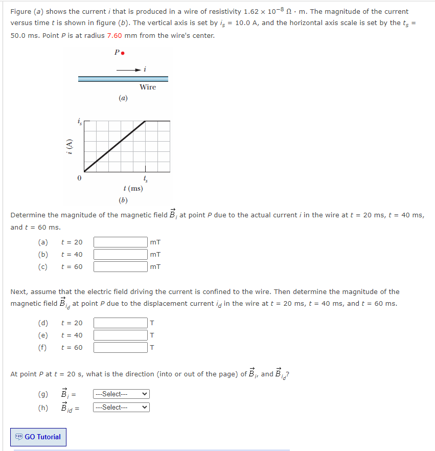 Solved Figure (a) shows the current i that is produced in a | Chegg.com