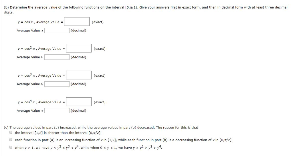 Solved (a) Determine the average value of the following | Chegg.com