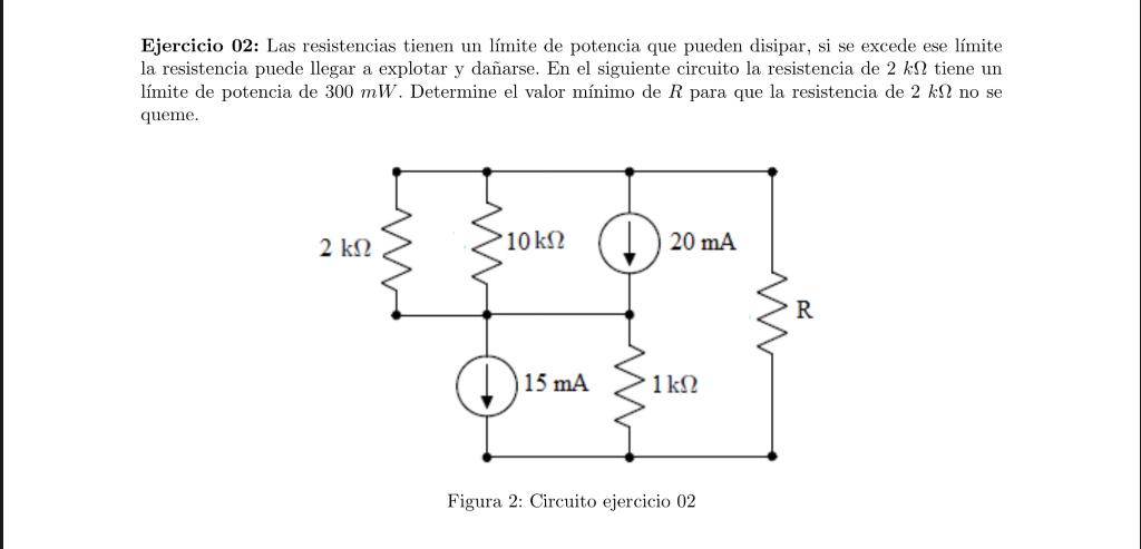 Solved Exercise 02: Resistors have a power limit that they | Chegg.com