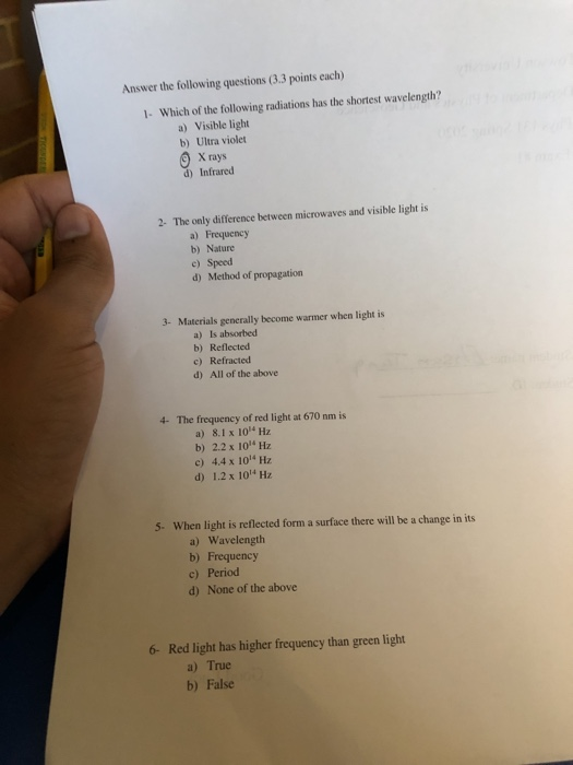 Solved Answer the following questions (3.3 points each) 1.