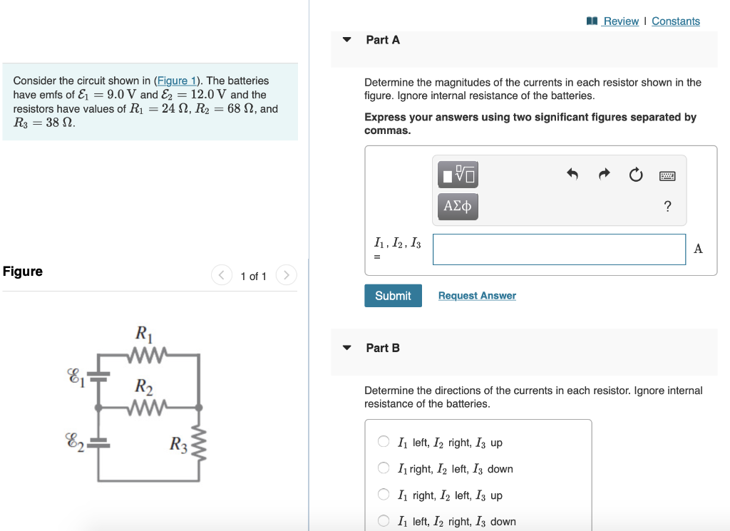 Solved Consider the circuit shown in (Figure 1). The | Chegg.com