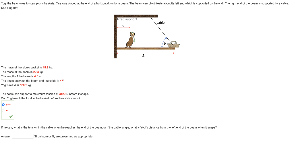 Solved Yogi the bear loves to steal picnic baskets. One was