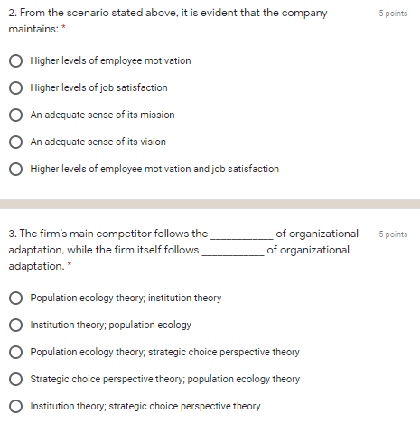 Solved PART 1: Scenario-Based Questions The following | Chegg.com