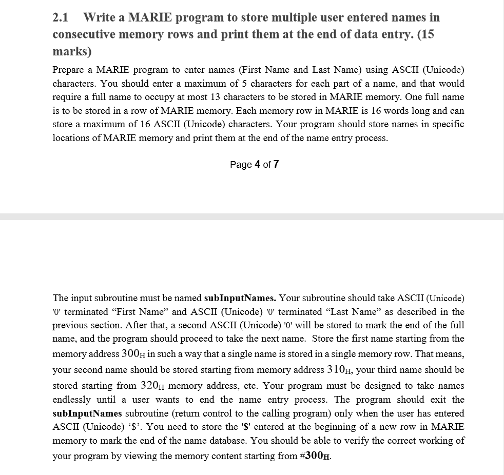 Marie program examples Marie program examples picture