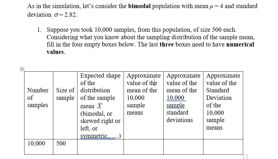 As In The Simulation Let S Consider The Bimodal P Chegg Com