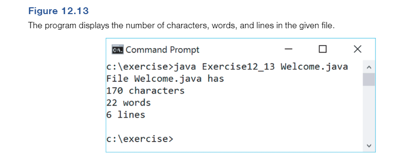Java Figure 12.13The program displays the number of | Chegg.com
