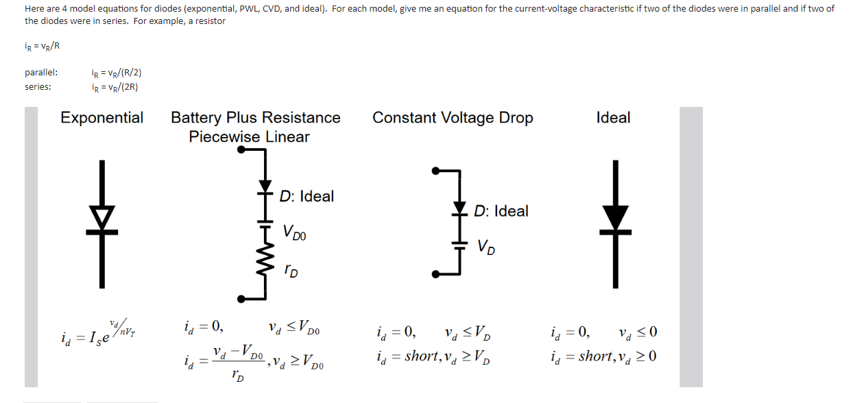 Solved the diodes were in series. For example, a resistor