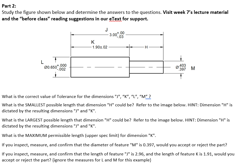 Part 2: Study The Figure Shown Below And Determine 