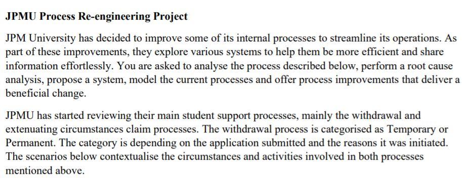 Solved Create IDEF3 diagram for the core process of the | Chegg.com