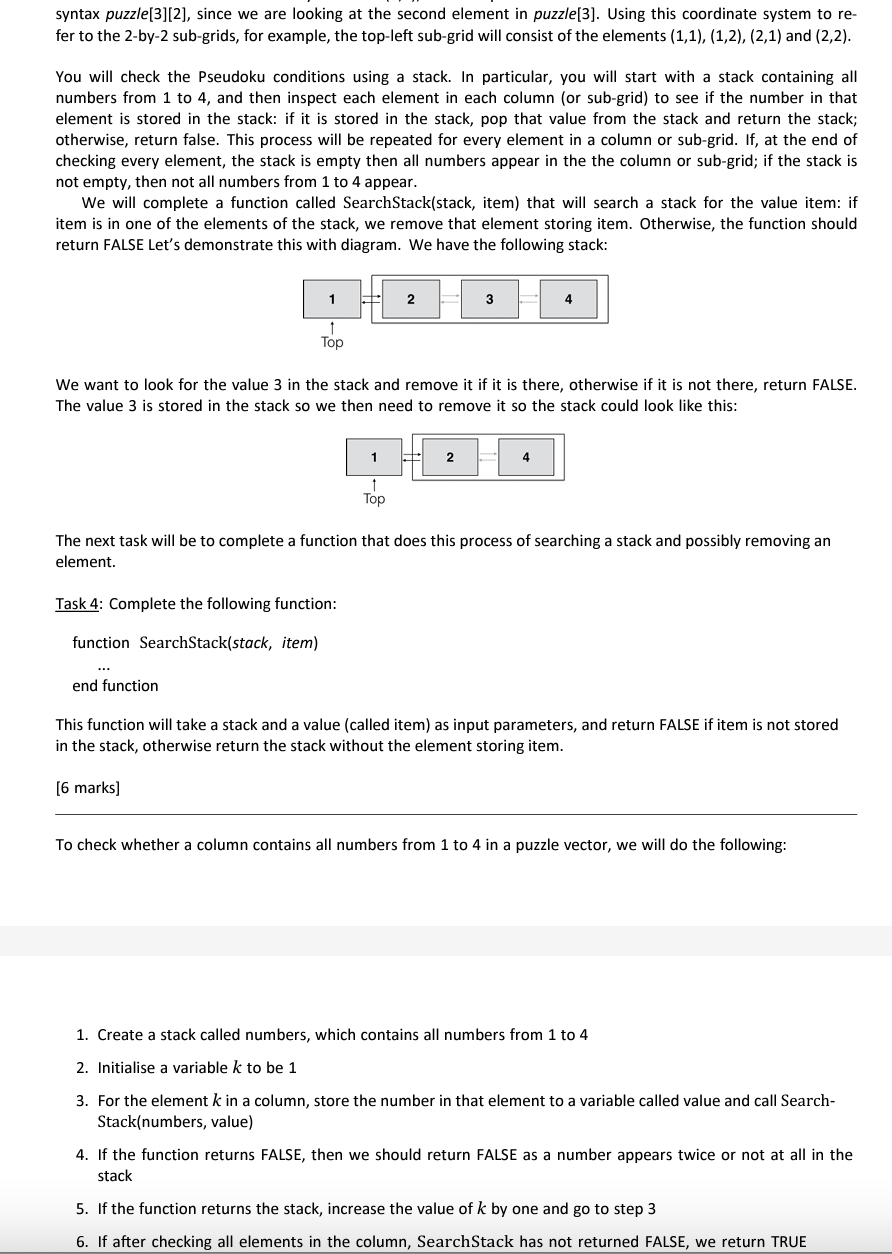Solved syntax puzzle[3][2], since we are looking at the | Chegg.com