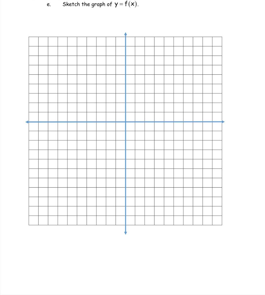 Sketch the graph of y= = f(x). | Chegg.com