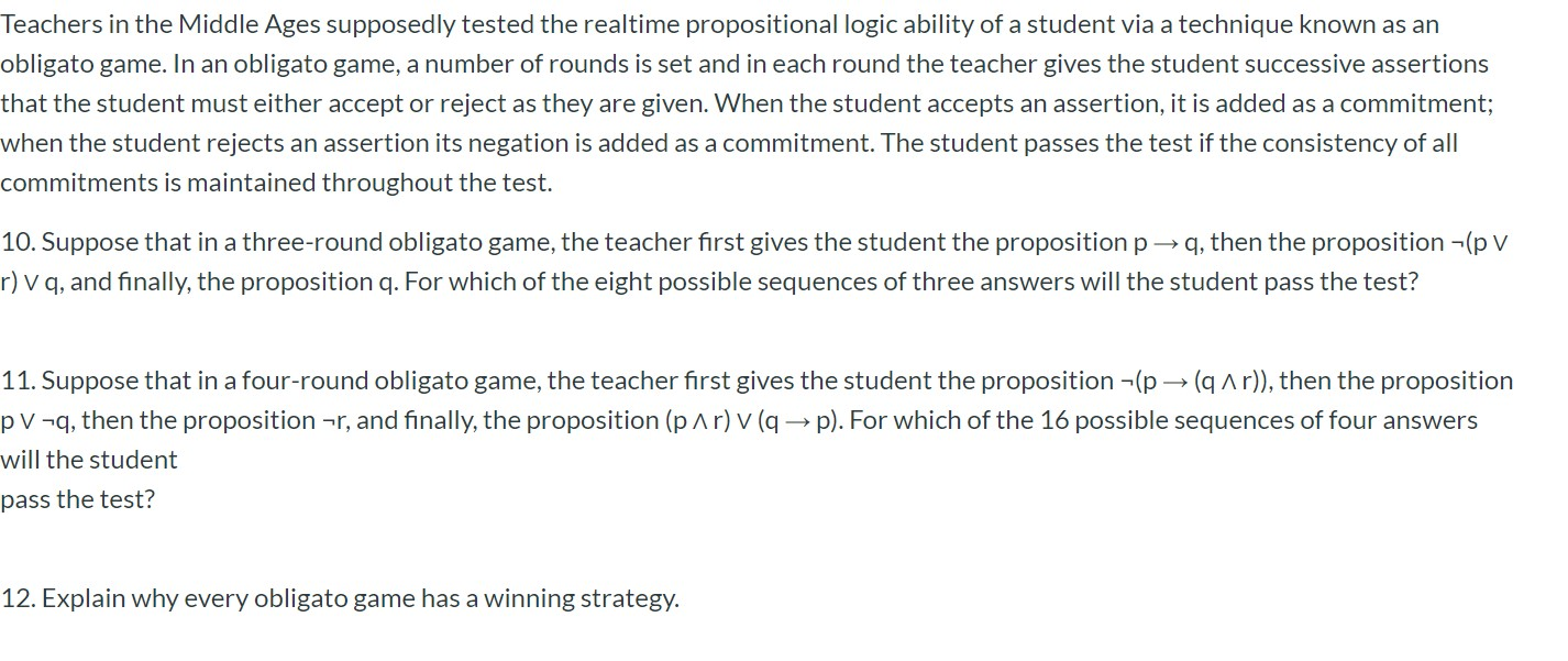 Solved Teachers in the Middle Ages supposedly tested the | Chegg.com