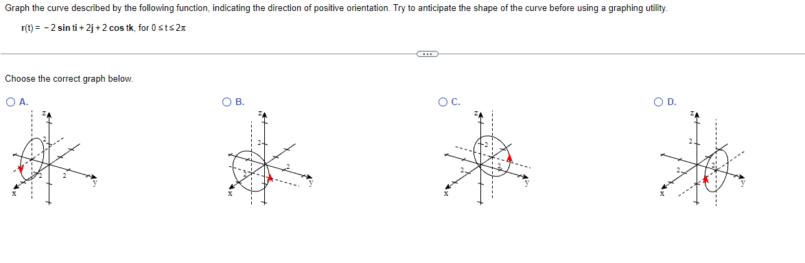 Graph the curve described by the following function, | Chegg.com