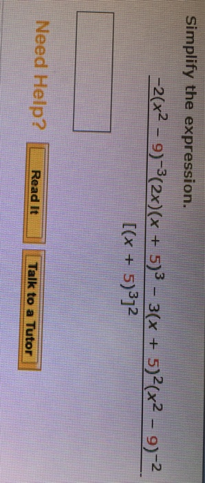 simplify the expression 2 x 3 3 2x 5