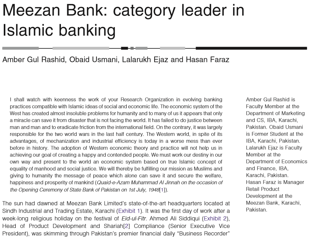 case study on meezan bank