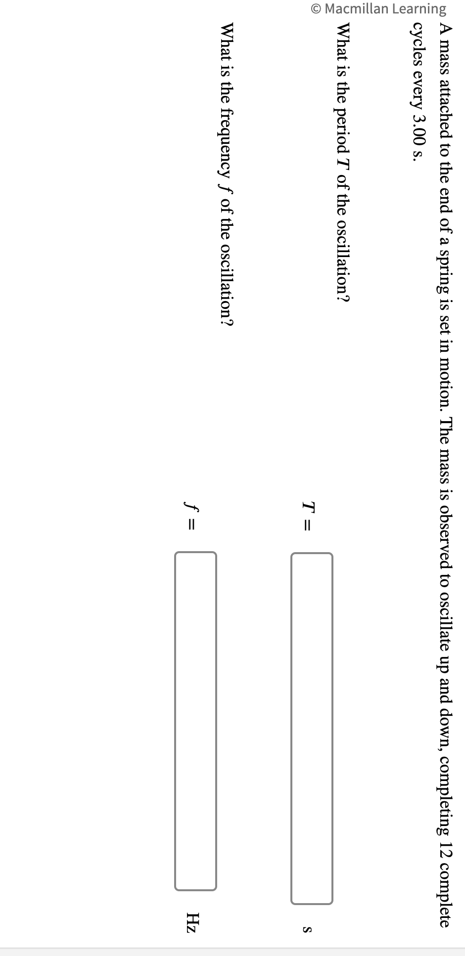 [Solved] A mass attached to the end of a spring is set in