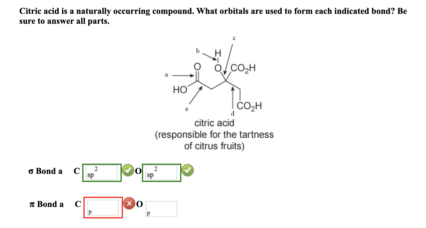 [Solved] Citric acid is a naturally occurring compound. W