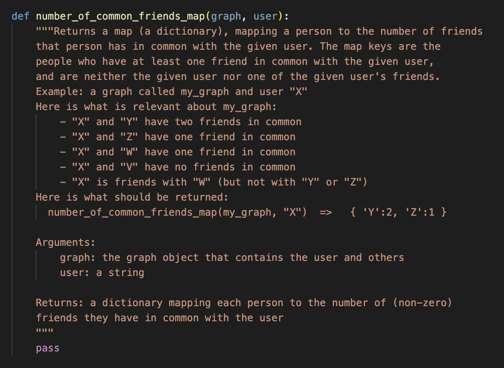 Solved def common_friends(graph, user1, user2): "ı"Finds | Chegg.com