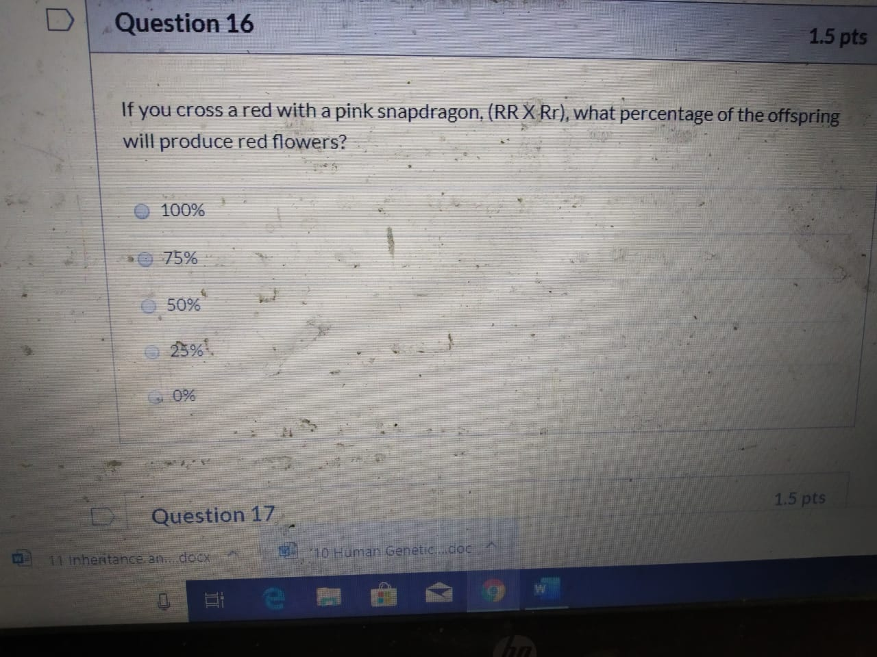 Solved Question 3 1 pts Which of the following genetic | Chegg.com
