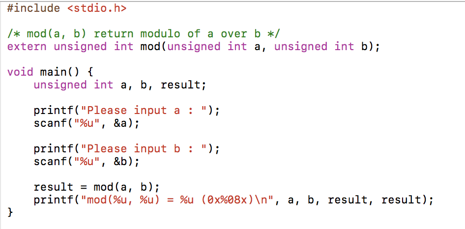 Solved Need Help C Programming Please Copy C File Write Mod Function Separate File Moduloc Return Q40081391